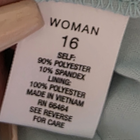 NWT ROZ & ALI dressbarn Light Blue Maxi Dress SIZE 16 - Picture 9 of 10